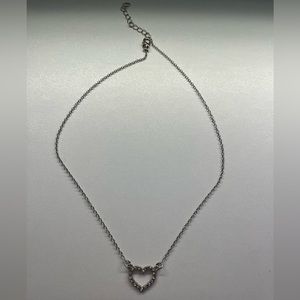 Silver Heart Shaped Necklace